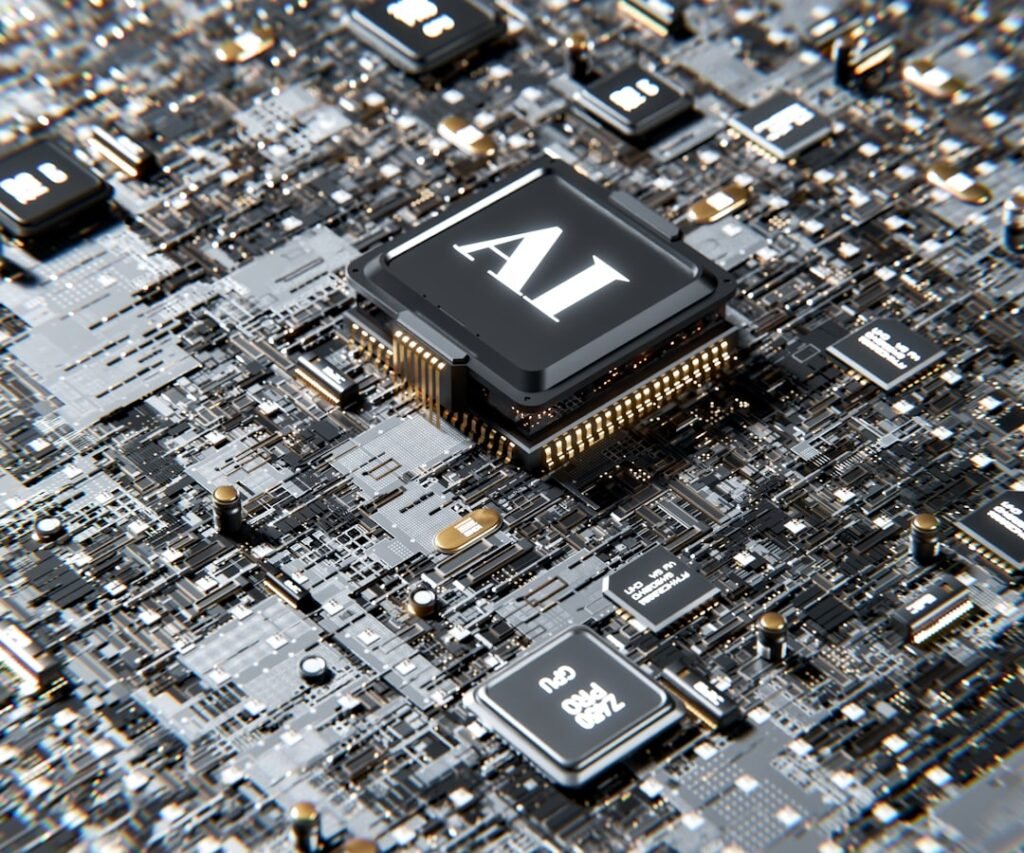 AI processors representing Apple and Nvidia server infrastructure
