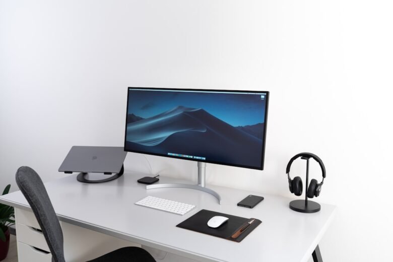 Desktop monitor setup illustrating a monitor buying guide