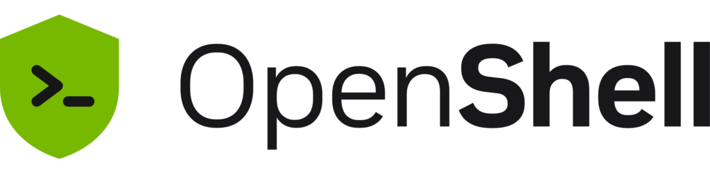 NVIDIA OpenShell logo with green terminal shield