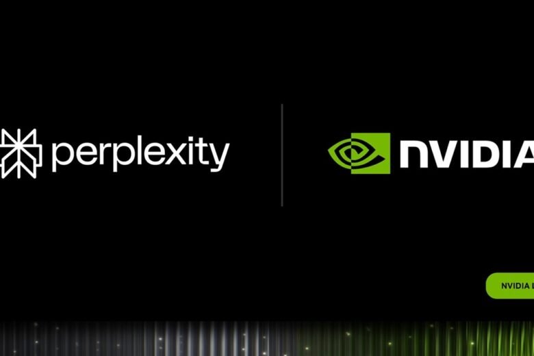 Perplexity and NVIDIA logos for Portable Computer on Windows RTX PCs