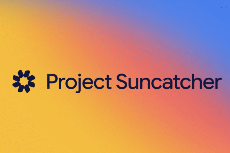 Illustration of Google’s Project Suncatcher satellite with solar panels above Earth. Source: Google.