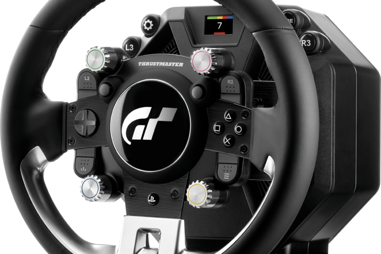 Thrustmaster T-GT III steering wheel, direct-drive base and three-pedal set for Gran Turismo 7
