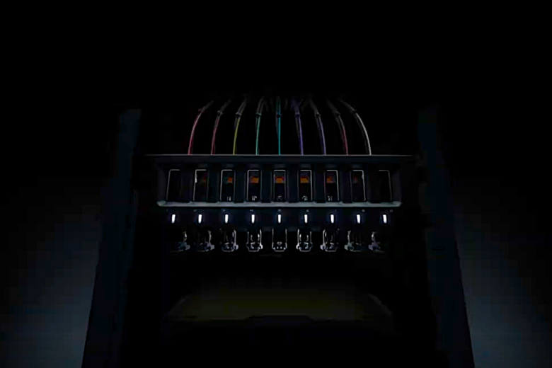 Bambu Lab H3C teaser graphic showing nine colored tool paths and November 3 reveal date