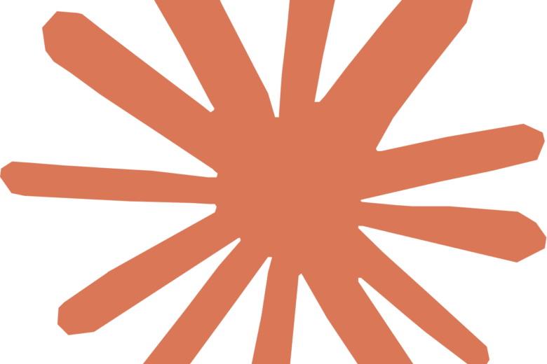 Orange Claude AI symbol associated with Anthropic