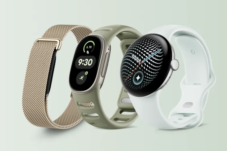 Google Fitbit Edge fitness tracker between the Fitbit Air and Pixel Watch 5